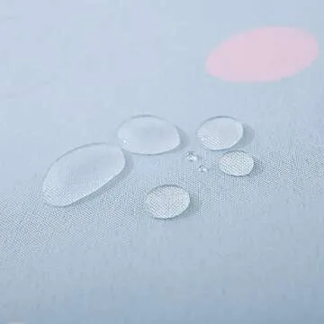 GOODCARE Princess Shower Curtain for Girl Kids Bathroom Decor Party Background, Polyester Fabric Bathroom Shower Curtain, 12 Free Hooks 71 x 71 inches