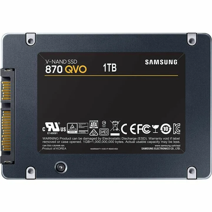 Samsung 870 QVO 1TB SATA SSD for High-Speed Storage