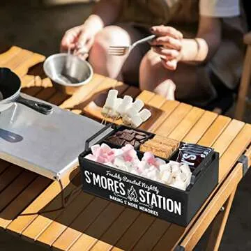 Charming COZYYROME S'Mores Station for Perfect Gatherings