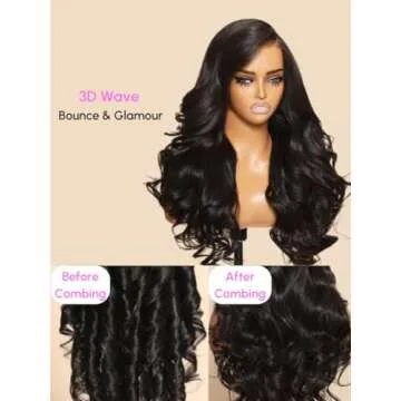 UNICE Bye Bye Knots Wig Body Wave 7x5 HD Lace Front Wigs Human Hair Bleached Invisible Knots Put on and Go Glueless Frontal Wig Human Hair pre plucked pre cut Lace Wig 180% Density 18 inch