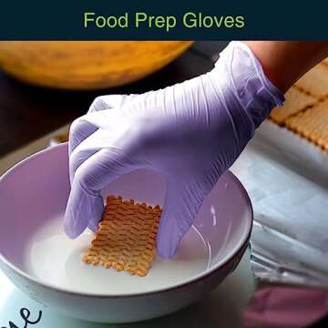 Lilac Nitrile Disposable Gloves - 100 Count for All Uses