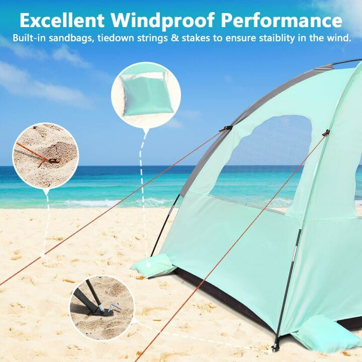 NXONE Beach Tent with UV Protection and Carry Bag