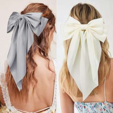 Elegant Velscrun Hair Bows for Women - 3 Gorgeous Colors