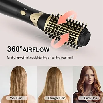 Najukyy Hot Air Brush 6 in 1 Easy Hair Styling Tool
