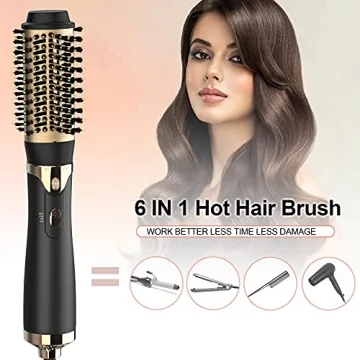 Najukyy Hot Air Brush 6 in 1 Easy Hair Styling Tool