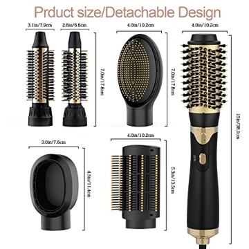 Najukyy Hot Air Brush 6 in 1 Easy Hair Styling Tool