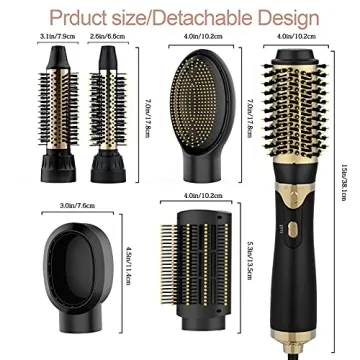 Najukyy Hot Air Brush 6 in 1 Easy Hair Styling Tool