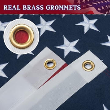 Durable American Flag 3x5 Ft for Outdoor Use