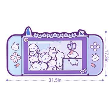 GeekShare Bunny Mouse Pad for Gaming and Home Office