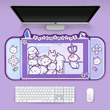 GeekShare Bunny Mouse Pad for Gaming and Home Office
