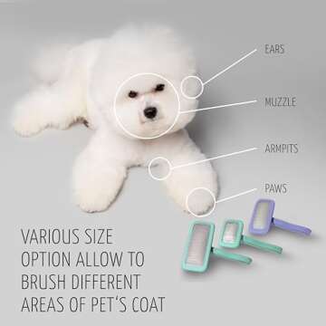 Tauro Pro Line Dog & Cat Grooming Brush - Ergonomic Design