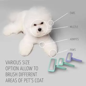 Tauro Pro Line Dog & Cat Grooming Brush - Ergonomic Design