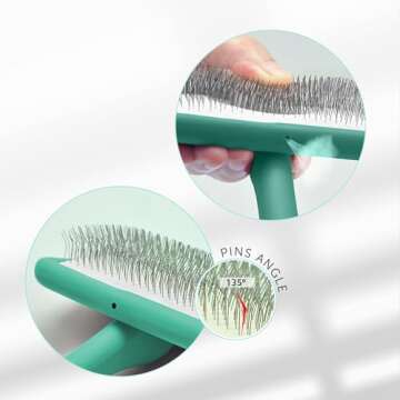Tauro Pro Line Dog & Cat Grooming Brush - Ergonomic Design
