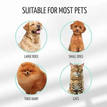 Tauro Pro Line Dog & Cat Grooming Brush - Ergonomic Design