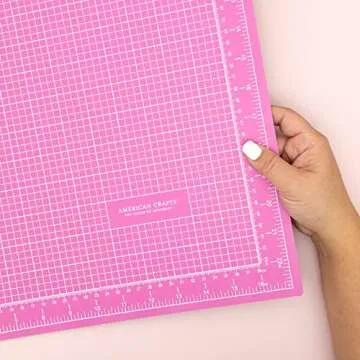 American Crafts Self Healing Cutting Mat - 18x24 Pink
