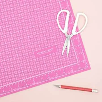 American Crafts Self Healing Cutting Mat - 18x24 Pink