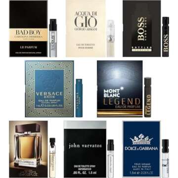 Men's Designer Fragrance Sampler (8 count)
