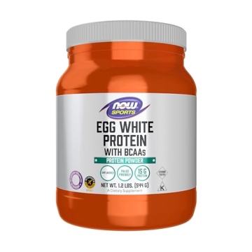 NOW Egg White Protein Powder - Unflavored, 1.2 lb