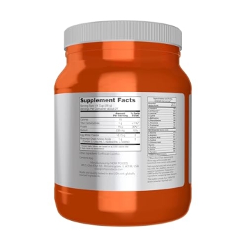 NOW Egg White Protein Powder - Unflavored, 1.2 lb
