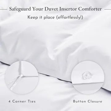 California Design Den Luxurious 3 Piece Cotton Duvet Set