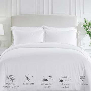 California Design Den Luxurious 3 Piece Cotton Duvet Set