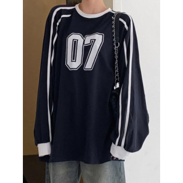 Stylish SHENHE Oversized Graphic Tee for Women