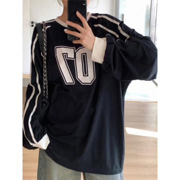 Stylish SHENHE Oversized Graphic Tee for Women