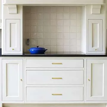 goldenwarm Brushed Brass Cabinet Knobs - 20 Pack Decorative Hardware