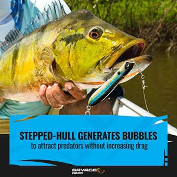 Savage Gear Panic Pencil Popper Fishing Bait - White Glow