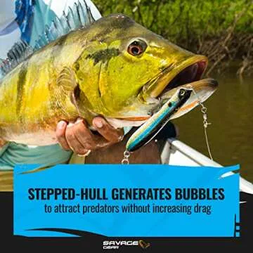 Savage Gear Panic Pencil Popper Fishing Bait - White Glow