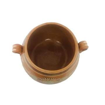 Mexican Handmade Clay Cooking Pot for Beans and Stews