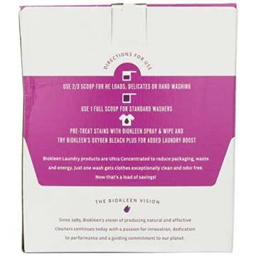 Biokleen Free & Clear Natural Laundry Detergent 150 Loads Powder