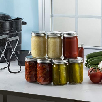 Paksh Mason Jars 12 oz - Durable & Versatile Canning Jars