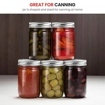 Paksh Mason Jars 12 oz - Durable & Versatile Canning Jars