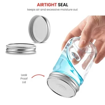 Paksh Mason Jars 12 oz - Durable & Versatile Canning Jars