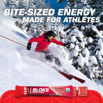 CLIF BLOKS Strawberry Energy Chews - Plant Based Fuel