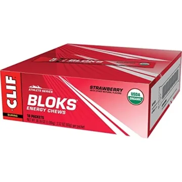 CLIF BLOKS Strawberry Energy Chews - Plant Based Fuel