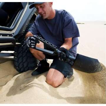 SmittyBilt R.U.T. Trifold Shovel: Compact Design, Versatile Use