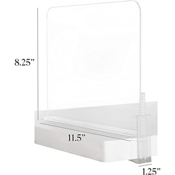 Richards Acrylic Shelf Dividers: Easy Storage Solution