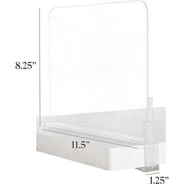 Richards Acrylic Shelf Dividers: Easy Storage Solution
