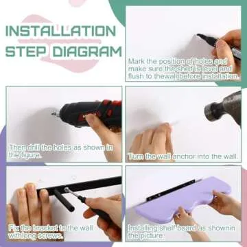 Geetery 3 Pcs Wavy Floating Shelves Cute Cloud Shelves Kawaii Danish Room Decor Funky Squiggle Wall Shelf Preppy Book Shelf for Wall Bedroom Bathroom Display (Pink, Green, Purple)