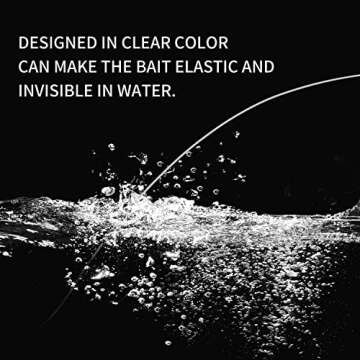 AnglerDream 10PCS Bait Elastic Thread Sea Fishing Tying Material 0.2mm 656FT Per Spool Stretchy Invi...