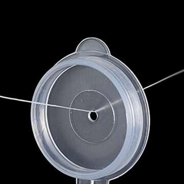 AnglerDream 10PCS Bait Elastic Thread Sea Fishing Tying Material 0.2mm 656FT Per Spool Stretchy Invisible Sea Fishing Line Keeping Bait On Hook