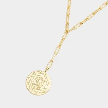 gorjana Women's Ana Coin Lariat - Elegant Gold Necklace