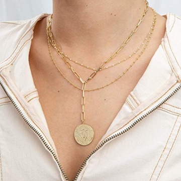gorjana Women's Ana Coin Lariat - Elegant Gold Necklace