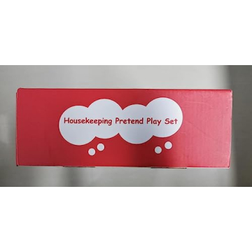 HELLOWOOD 8pc Kids Cleaning Set - Durable Beech Wood Toy