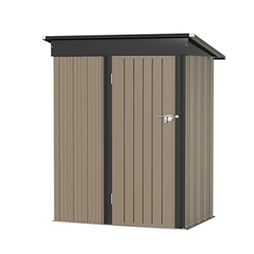 Greesum Metal Outdoor Storage Shed 5FT x 3FT: Durable Tool Storage for All Your Needs