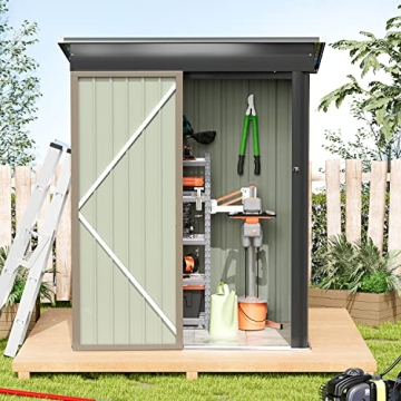 Greesum 5FT x 3FT Metal Outdoor Storage Shed