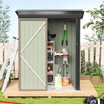 Greesum 5FT x 3FT Metal Outdoor Storage Shed