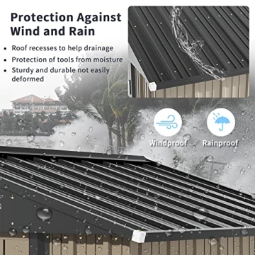 Greesum 5FT x 3FT Metal Outdoor Storage Shed